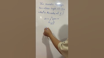 Working with isosceles triangle #shorts #isosceles  #triangle #value #geometry