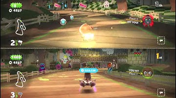 LittleBigPlanet Karting Story Mode Part/Level 1: Garden Grip (Split Screen with Bart)
