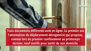 Confinement : les attestations de déplacement enfin disponibles