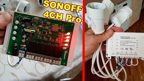 Detailed Connection SONOFF 4CH PRO / Installed the Smart House SONOFF 4CH PRO on a Home Computer