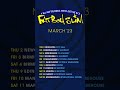 March 2023 Tour General Sale