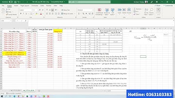 HƯỚNG DẪN CÁCH KIỂM TRA , CÁCH TÍNH NHÂN CÔNG XDCT THEO THÔNG TƯ 13/2021/TT-BXD BẰNG EXCEL