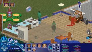 The Sims 1 Trailer Trash Park Longplay - #4 Ghost Guests @CendrillonSims