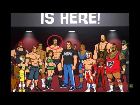 Luchadores de WWE en caricaturas - YouTube