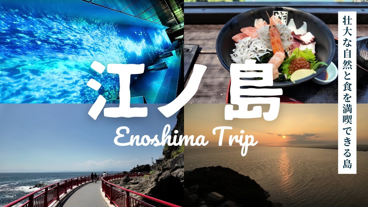 【壮大な自然と食を満喫できる島】江ノ島旅 4K