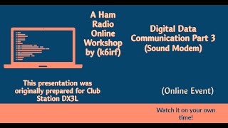 Digital Data Communication Part 3 (Sound Modems)
