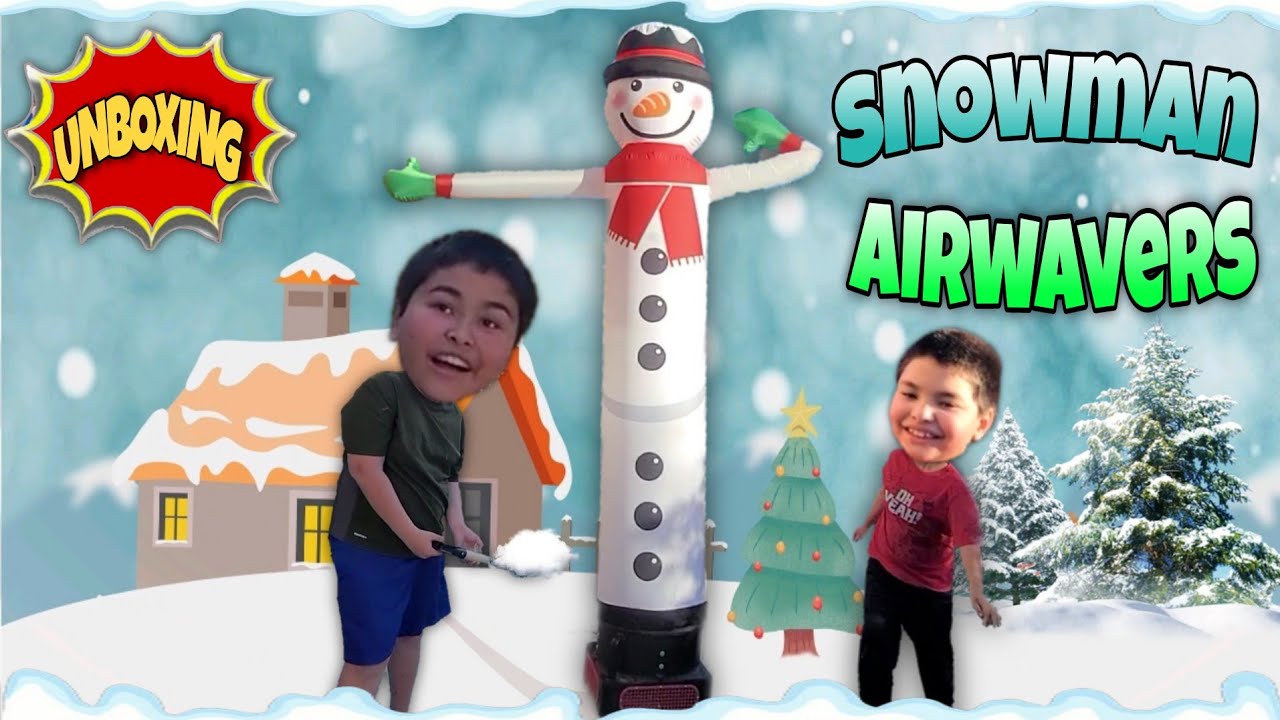 Распаковка нового рождественского снеговика Air Waver!