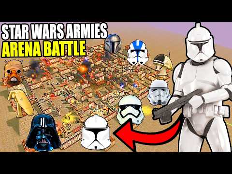 Deadliest Arena Battle Of Every Star Wars Army In New Cqb Arena! - Men Of War: Star Wars Mod