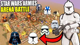 Deadliest Arena Battle of Every STAR WARS Army in NEW CQB ARENA! - Men of War: Star Wars Mod