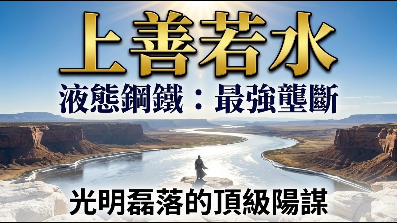 為什麼最有福氣的人反而懂得「向下兼容」？老子《道德經》第八章：揭秘「液態鋼鐵」的頂級聚福術。