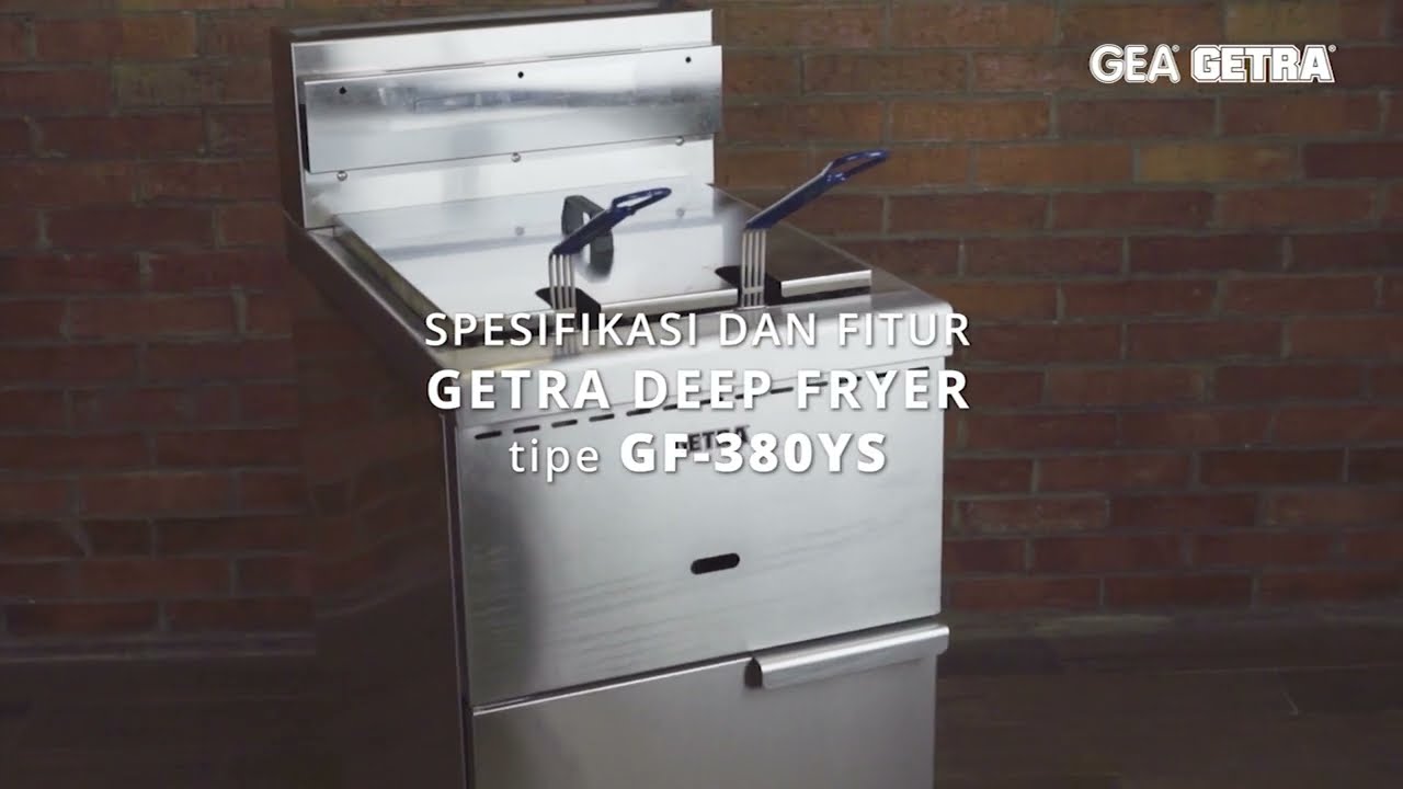 Menggoreng Dengan Minyak + Air, Hemat Minyak 40% | Getra Deep Fryer GF-380YS