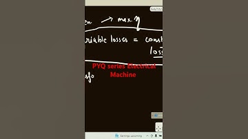 Condition for maximum Efficiency of Electrical Machine