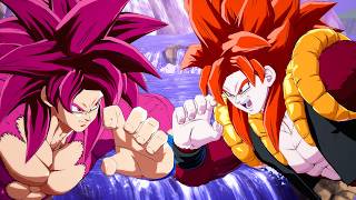 Dragon Ball Fighterz - Ssj4 Goku Daima Vs Ssj4 Gogeta Gameplay (4K 60Fps)