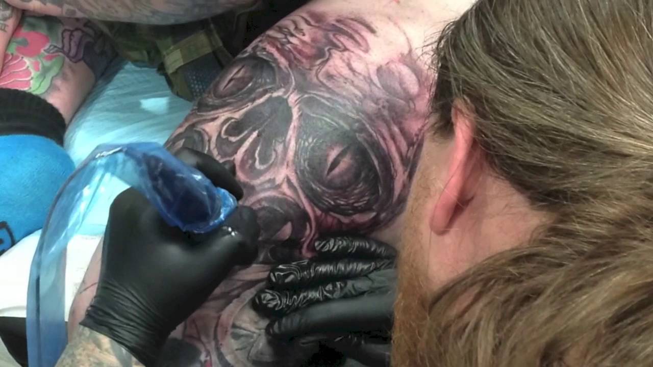 Tattoo collaboration time lapse - Renegade Art Society
