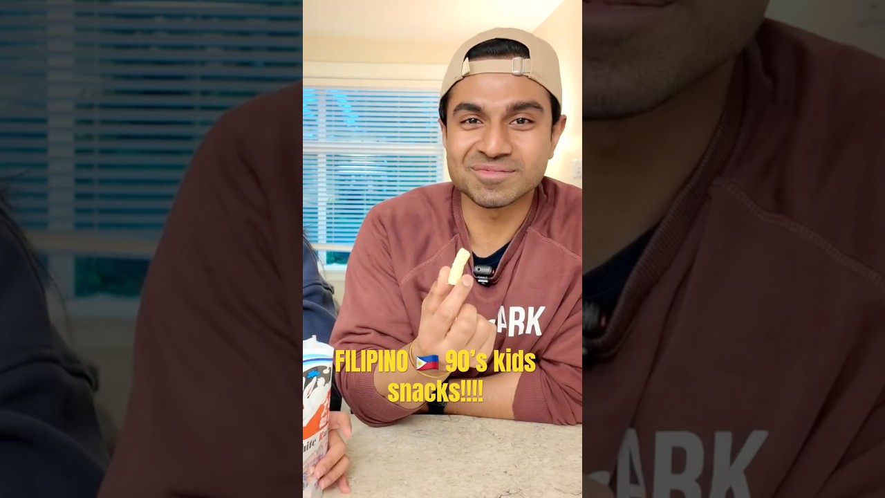 Is this REALLY A SNACK??? 🇵🇭 FILIPINO 90’s SNACK. INDIAN tries for the first time. 