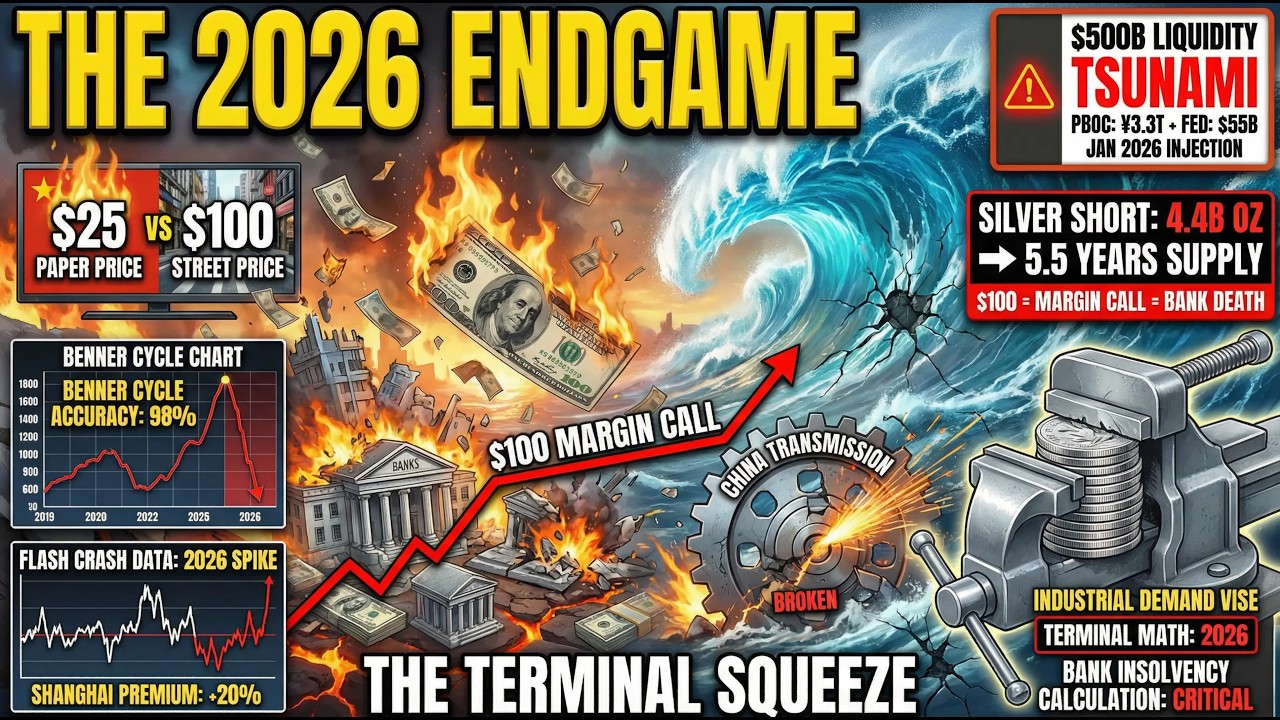 THE 2026 ENDGAME: China’s Trillions, The Silver Squeeze, and The Bank Collapse (All At Once)