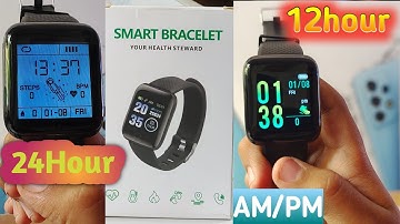 Change Time format 24h to 12h |smart bracelet watch, how to change military time to am/pm