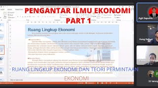 KEL 1   01SMJE008   PENGANTAR ILMU EKONOMI   PART 1 || PIE @ceamrarif