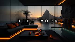 Deep Work Music | Chill Ambient Focus for Productivity & Coding Sessions in a Foggy Forest | 4K