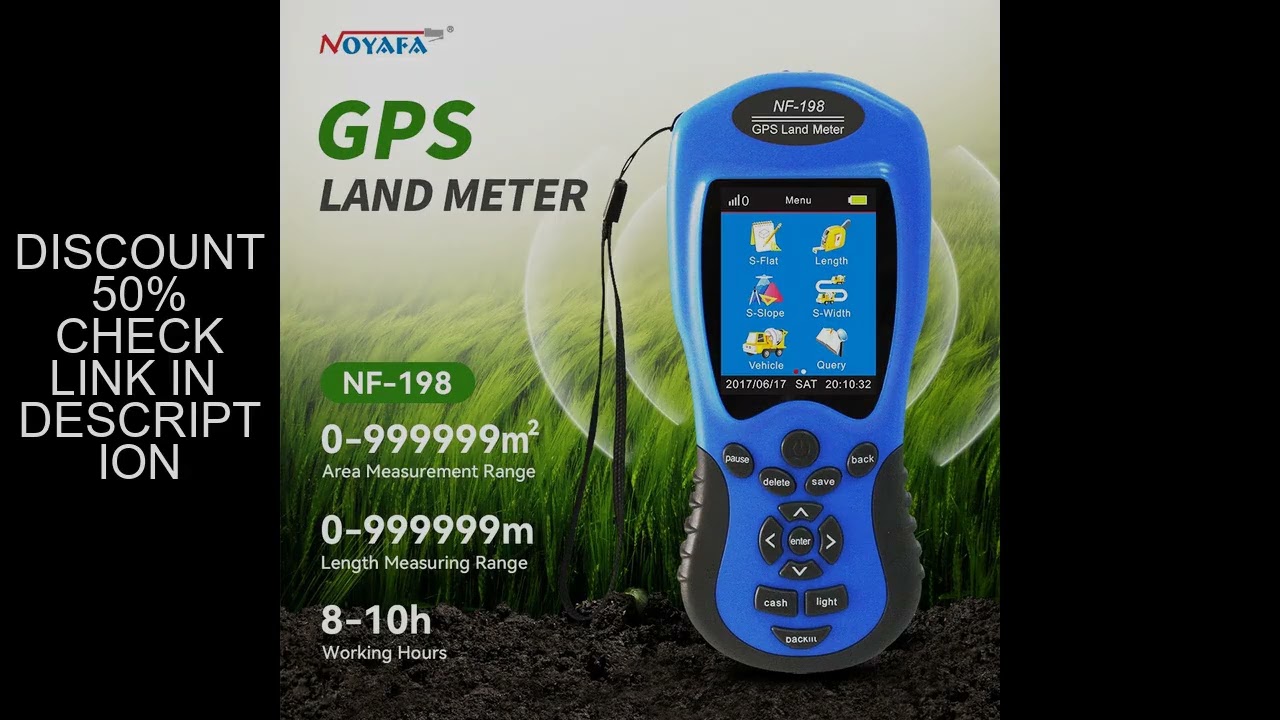 NOYAFA NF-198 GPS Land Meter LCD Display Land Survey Equipment GPS Land Mapping Machine Distance Are