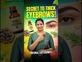 ✨ Get Naturally Thick & Dark Eyebrows at Home! ✨