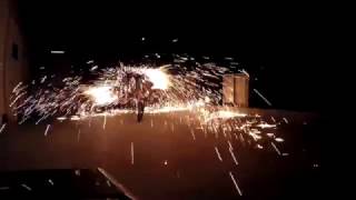 Sparkle Rain - Steel Wool + 9 Volt Battery - 4K