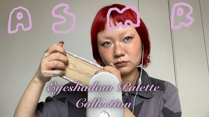 ASMR | 1 HOUR ɞ ˚⊹♡ my eyeshadow palette collection show & tell ɞ ˚⊹♡ tapping, whispering, swatching