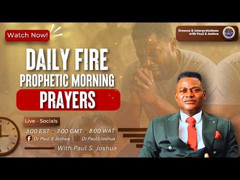 Daily Prophetic Morning Prayers |EP 1247| Live with Paul S. Joshua