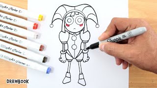 How to draw POMNI (The Amazing Digital Circus)