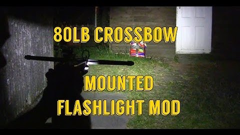 80lb Crossbow Pistol  :  flashlight mod