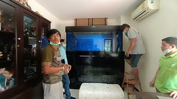 Weerachai ท่าพระ - ร่วมทีม SP ตู้ปลา นำส่งและติดตั้งตู้ปลา 72" 2 ชั้น (กรองข้าง/ กรองบน) + O4 Set 2