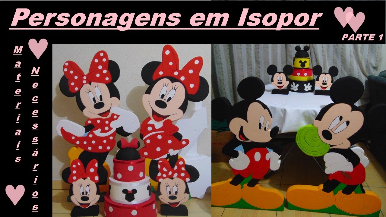 Materiais para produzir Personagens em isopor # Parte 1 ｜POR ARTES DA THAI