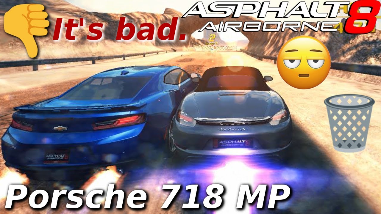 THE WORST MP CAR?!? Porsche 718 Boxster S (Rank 1400) Multiplayer in Asphalt 8