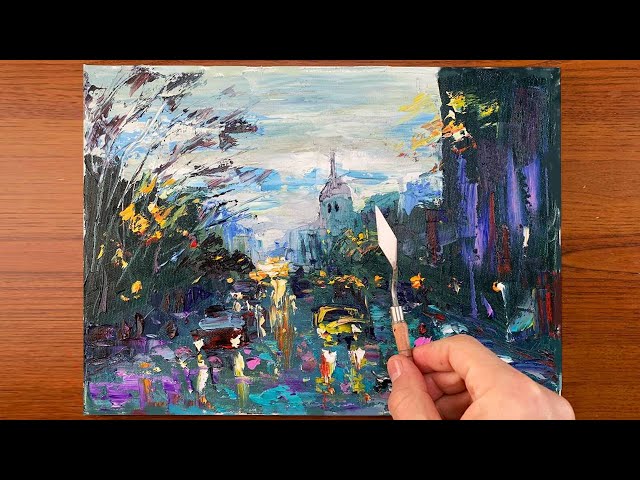 Palette Knife and Brush Painting with Acrylics – Mondays, 1:30 pm