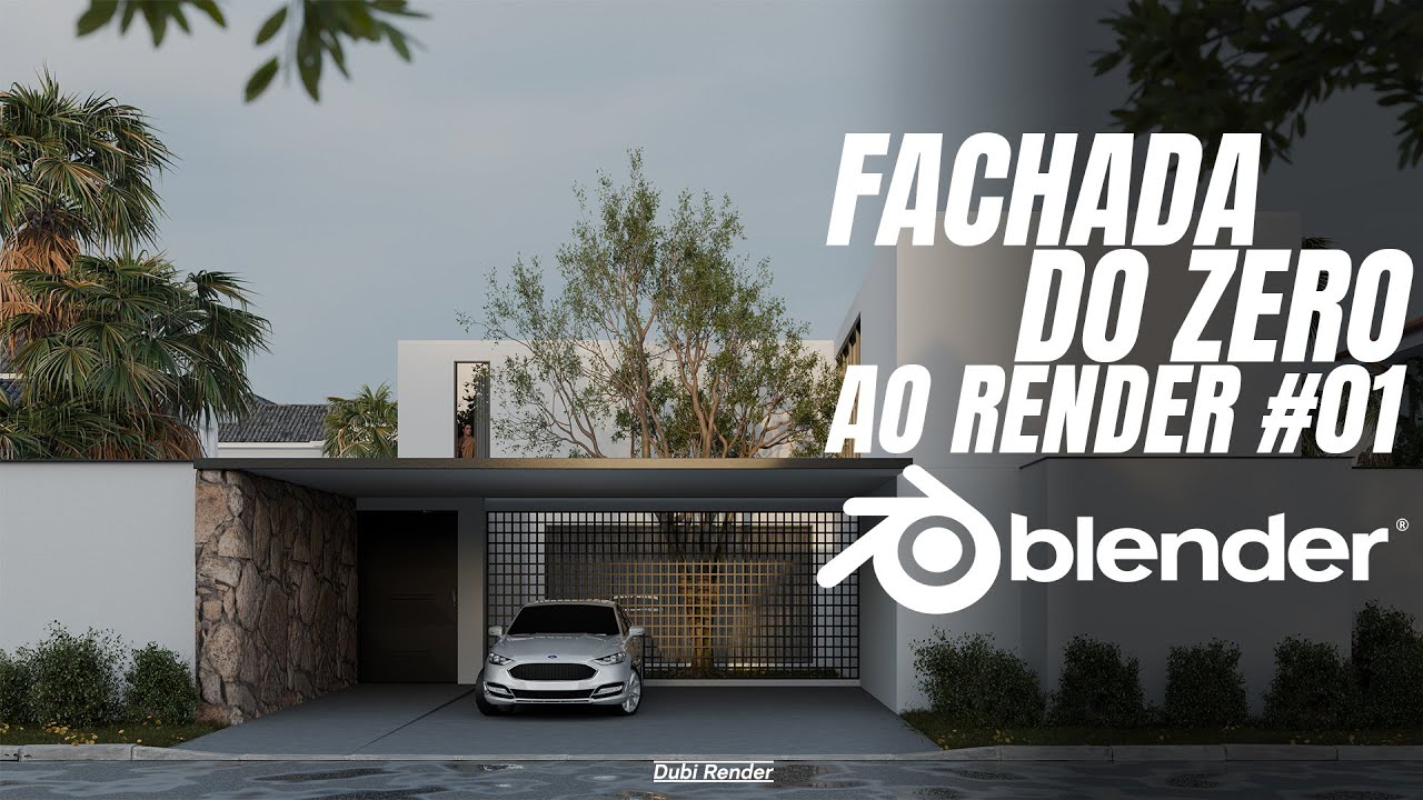 FACHADA NO BLENDER #01 DO ZERO AO RENDER COM  @DubiRender