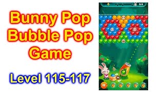Bunny Pop Game Level 115-117 Walk Through For Cell Phone