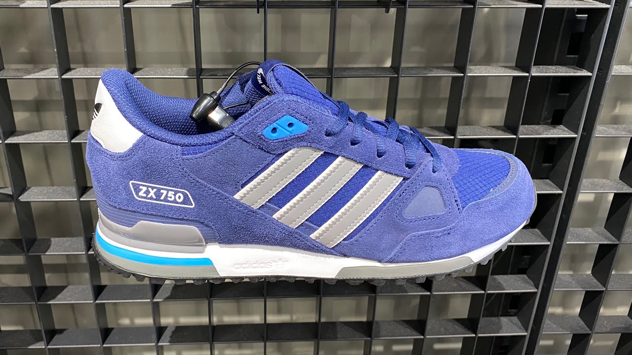 Adidas ZX 750 (Dark Blue/Grey/White) - Product Code: HQ4296 - YouTube