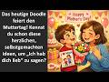 Das heutige Doodle feiert den Muttertag! Kennst du schon diese herzlichen, selbstgemachten Idee