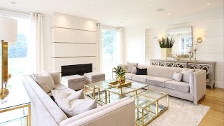 Stylish, Modern Living Room Makeover Transformation + Design Tips | Kimmberly Capone Interior Design