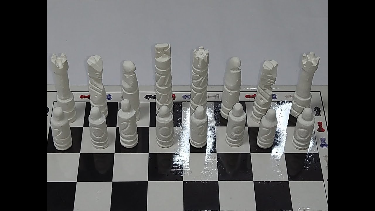 $ How to make chalk carving chess pieces,chess coins carving,all chess ...