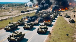 See What Happens! German Leopard Tank Destroys 40 Russian Armored T72 Tanks! in Frontier II, arma3