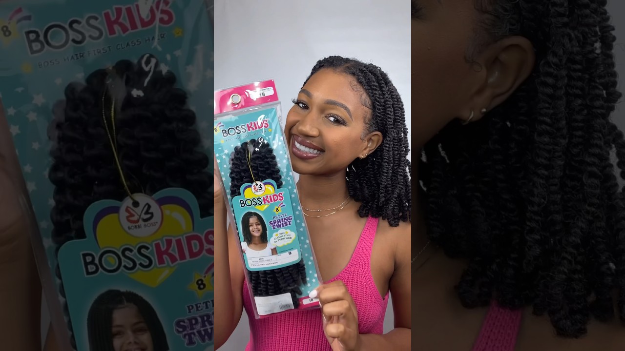 DIY mini twists using spring twist hair 💕 