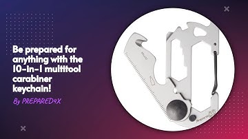 Be prepared for anything with the 10-in-1 multitool carabiner keychain!