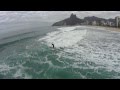 Bird view sup surfing ipanema  the vaz brothers