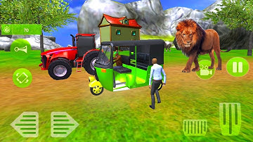 city tuk-tuk driver simulator #1-offroad Auto Rickshaw Game -android gameplay