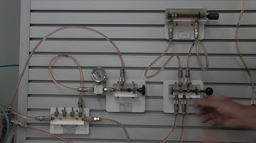 Understanding a Basic Hydraulic System with Transparent Componenets