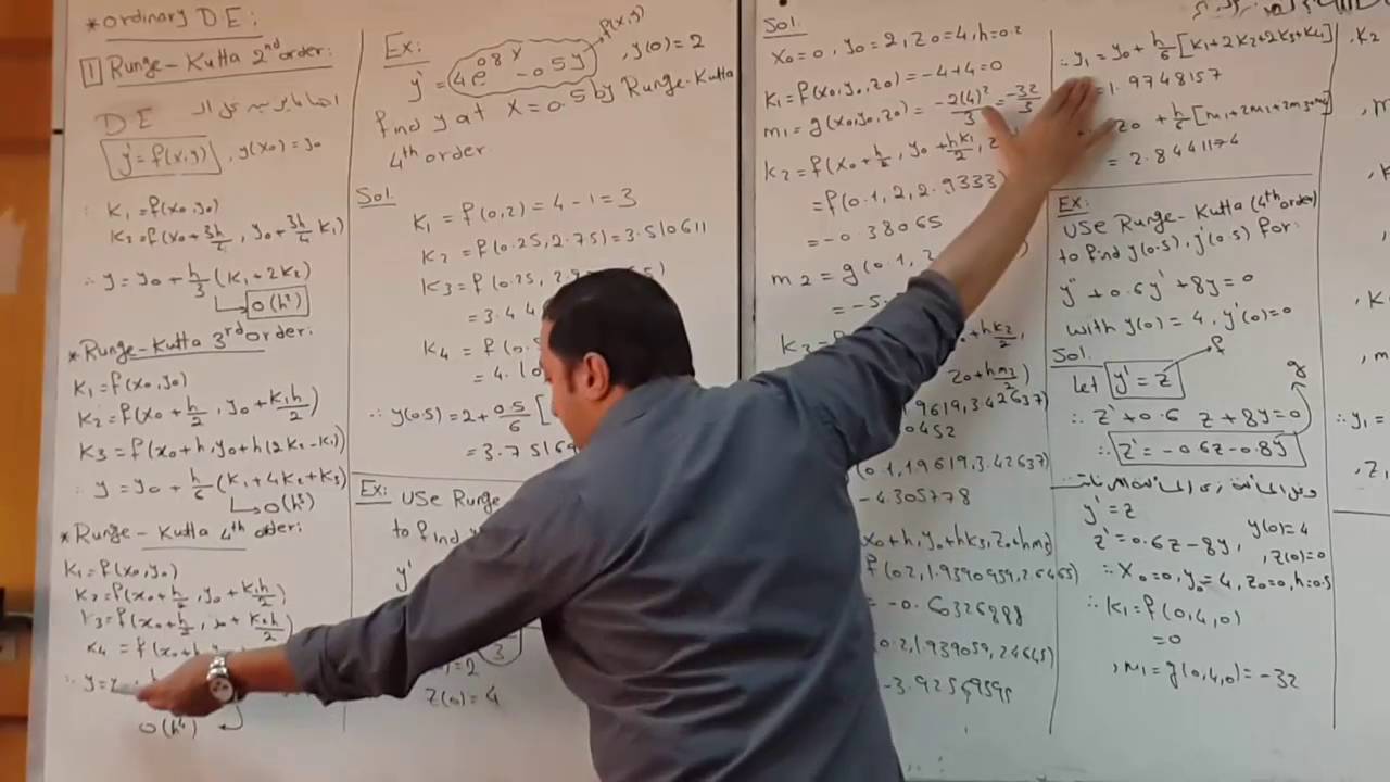 سكشن 10 رياضة شرح  predictor corrector , runge kutta