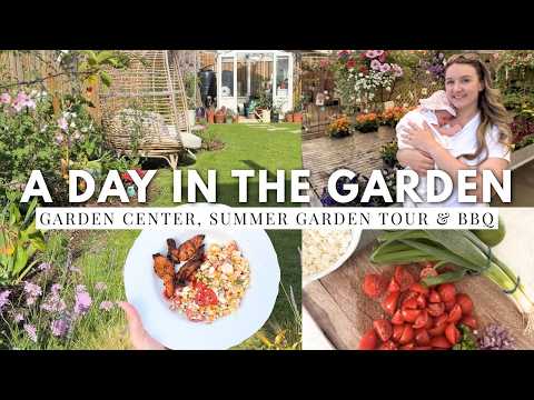 Thumbnail for A DAY IN MY COTTAGE STYLE GARDEN 🐝🌸  sunny summer days, fresh salad recipe & garden tour 