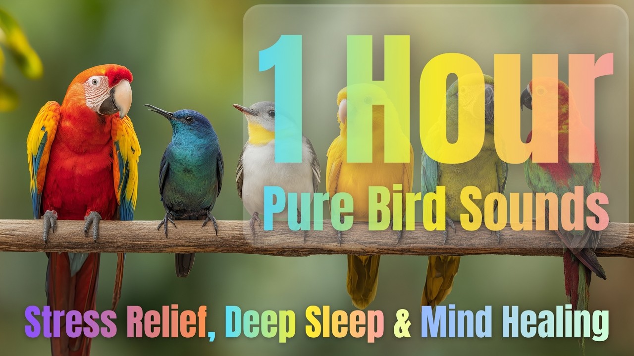 1 Hour of Pure Bird Sounds | Stress Relief, Deep Sleep & Mind Healing