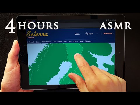 ASMR 4 hours Geography Quiz | Phone & iPad Tapping